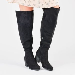 Journee collection wide calf over the knee black boots size 11